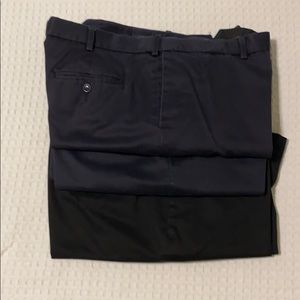 3 pairs Perry Ellis Portfolio dress pants 40x29